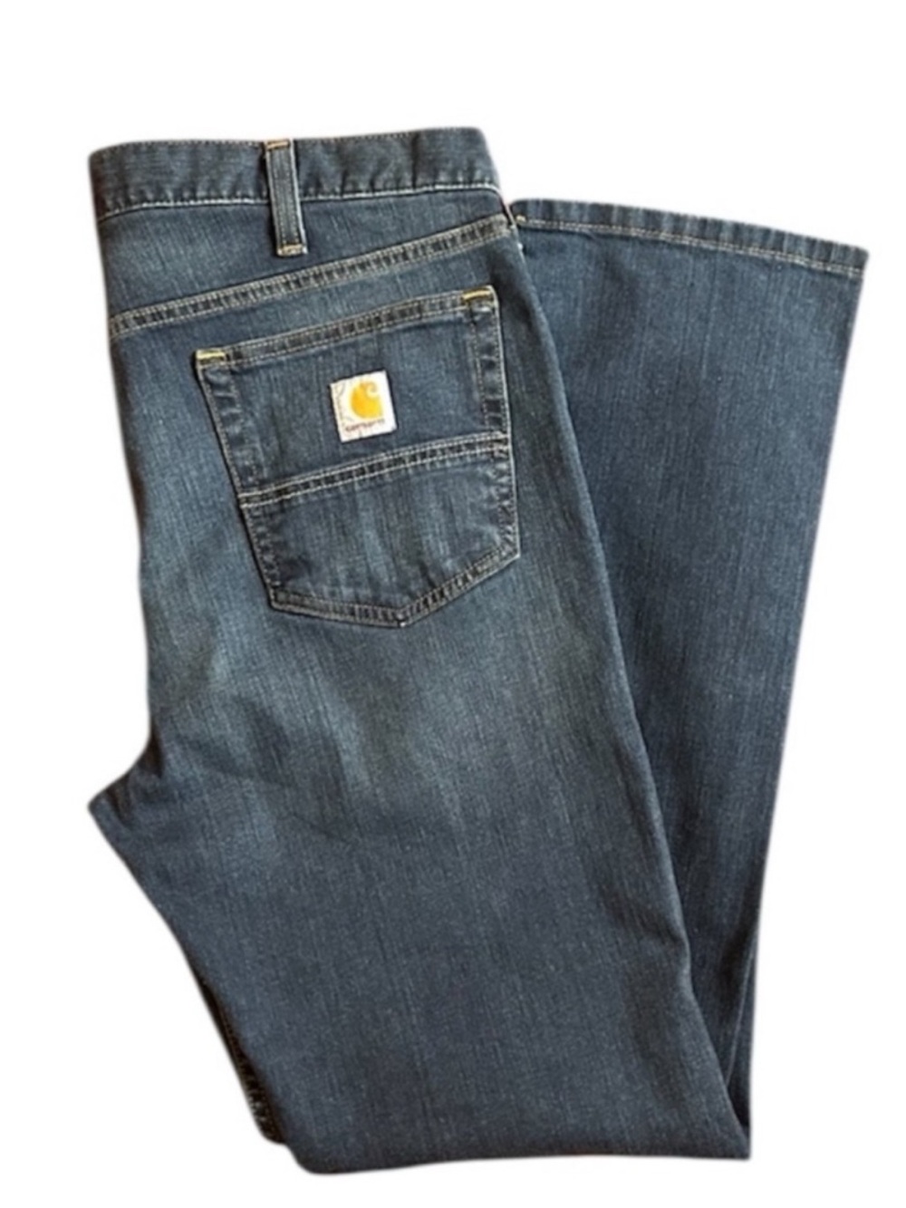 Carhartt Men’s Indigo Blue Relaxed Straight Jeans